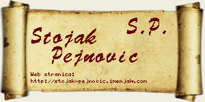 Stojak Pejnović vizit kartica